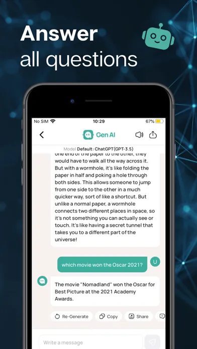 Скриншоты Gen AI - Omni Chatbot