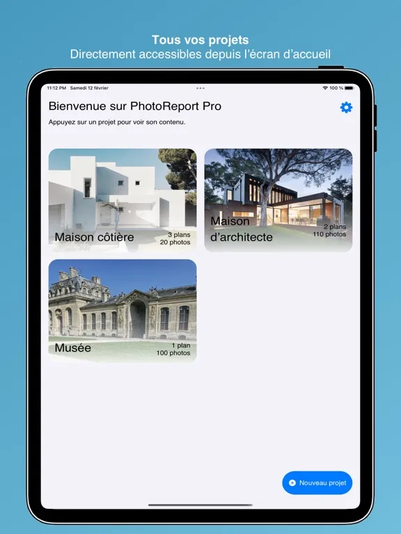 PhotoReport - Save time! iPad  Screenshots