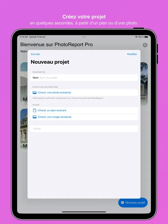 PhotoReport - Save time! iPad  Screenshots