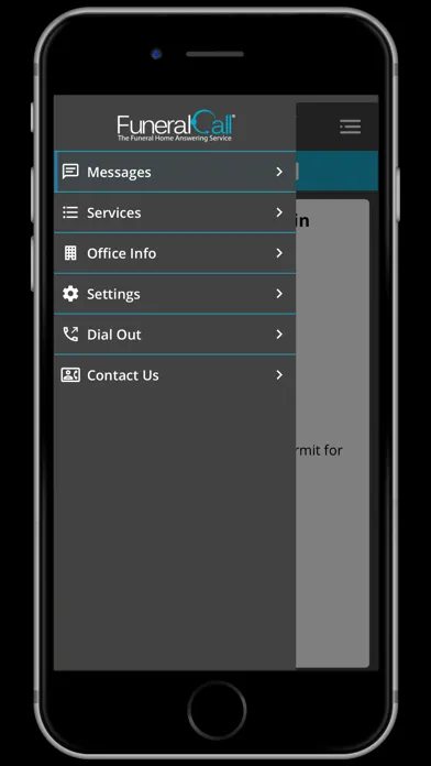 FuneralCall Answering Service Screenshots