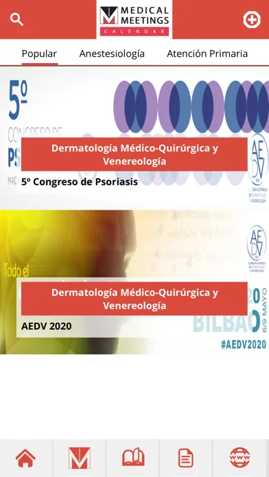 Screenshot di MEDICAL MEETING CALENDAR