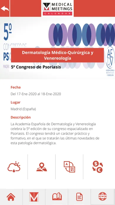 Screenshot di MEDICAL MEETING CALENDAR