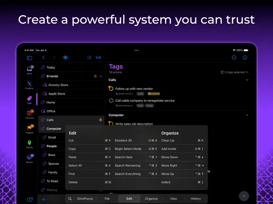 OmniFocus 4 iPad Screenshots