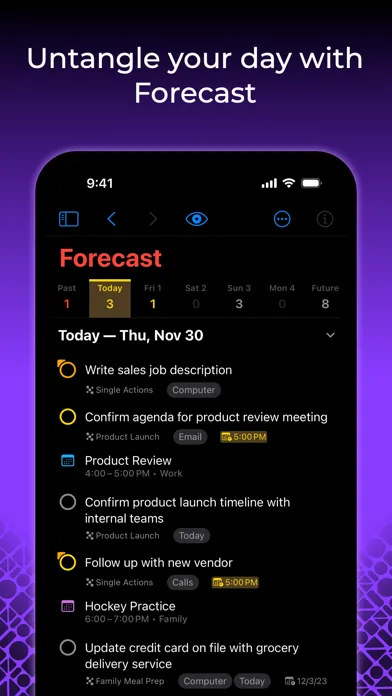 OmniFocus 4 Screenshots