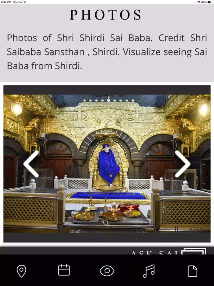 Shirdi Sai Baba All-In-One App iPad  Screenshots