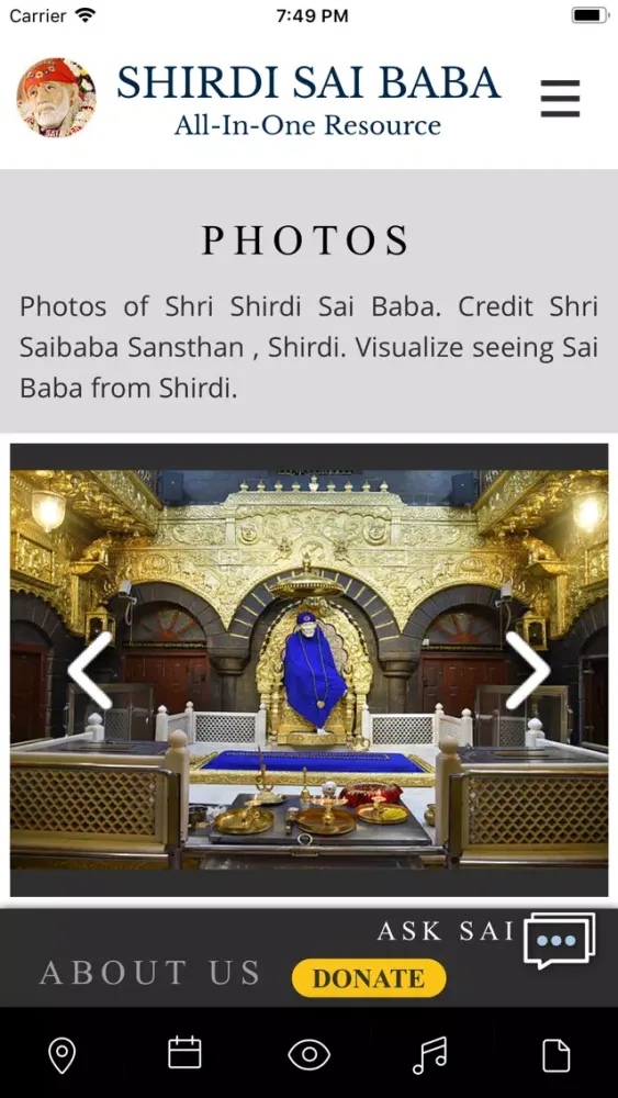 Shirdi Sai Baba All-In-One App Screenshots