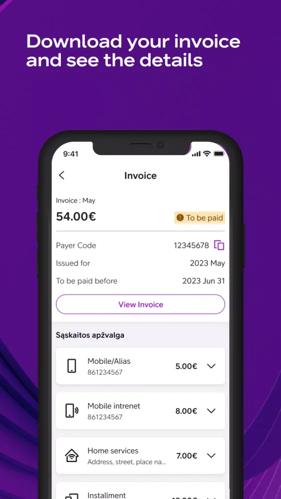 Mano Telia スクリーンショット