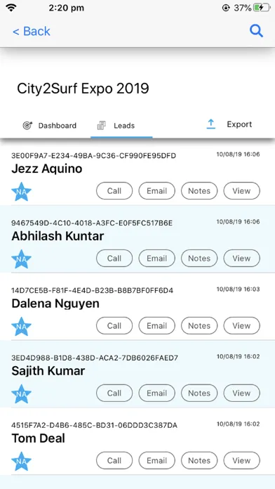 EventsPass LeadGen سکرین شاٹس