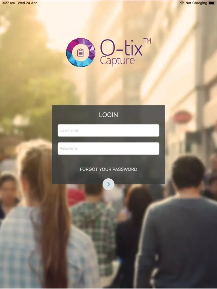 Capturas de tela do O-tix Capture iPad 