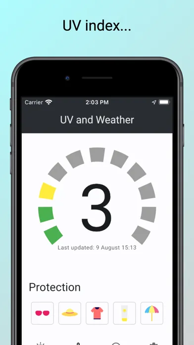 Ảnh chụp màn hình của UV + Weather