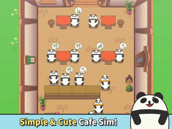 Panda Cafe - Idle Tycoon iPad 应用截图