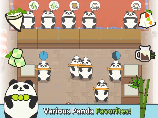 Panda Cafe - Idle Tycoon iPad 应用截图