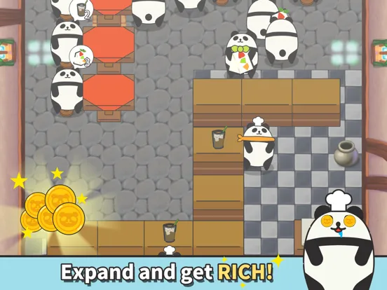 Panda Cafe - Idle Tycoon iPad 应用截图