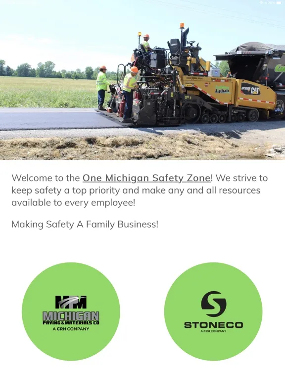 Tangkapan layar One MI Safety Zone iPad 