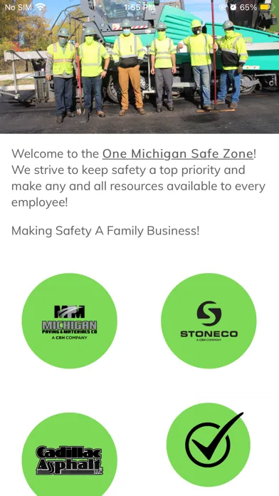 Tangkapan layar One MI Safety Zone