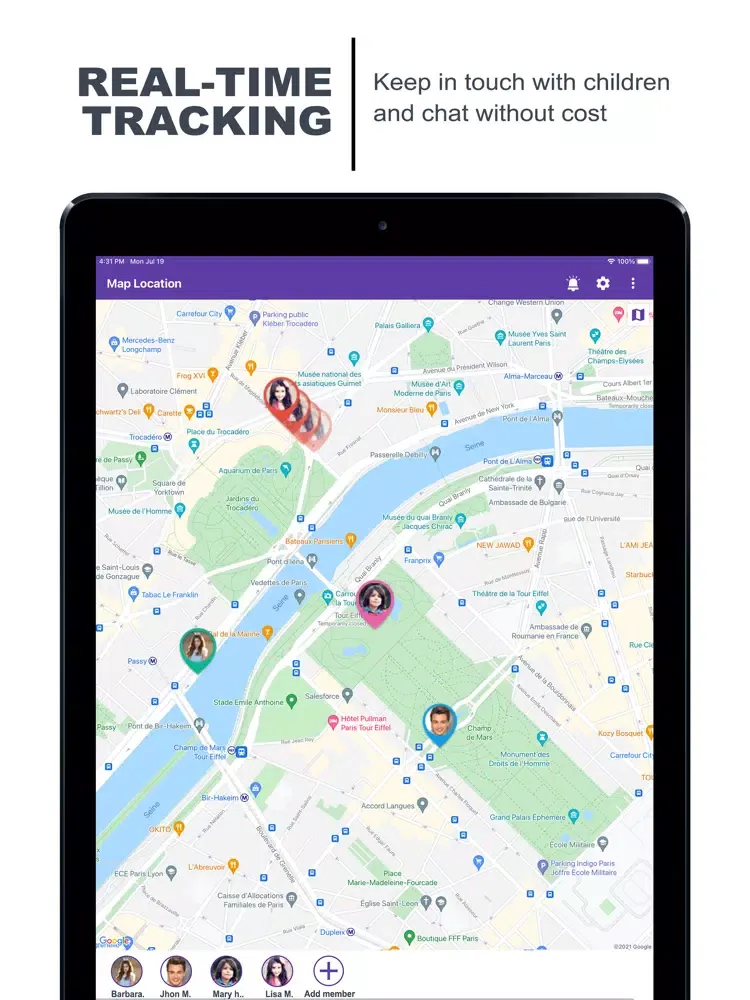 Tangkapan layar Family Locator - Child Tracker iPad 