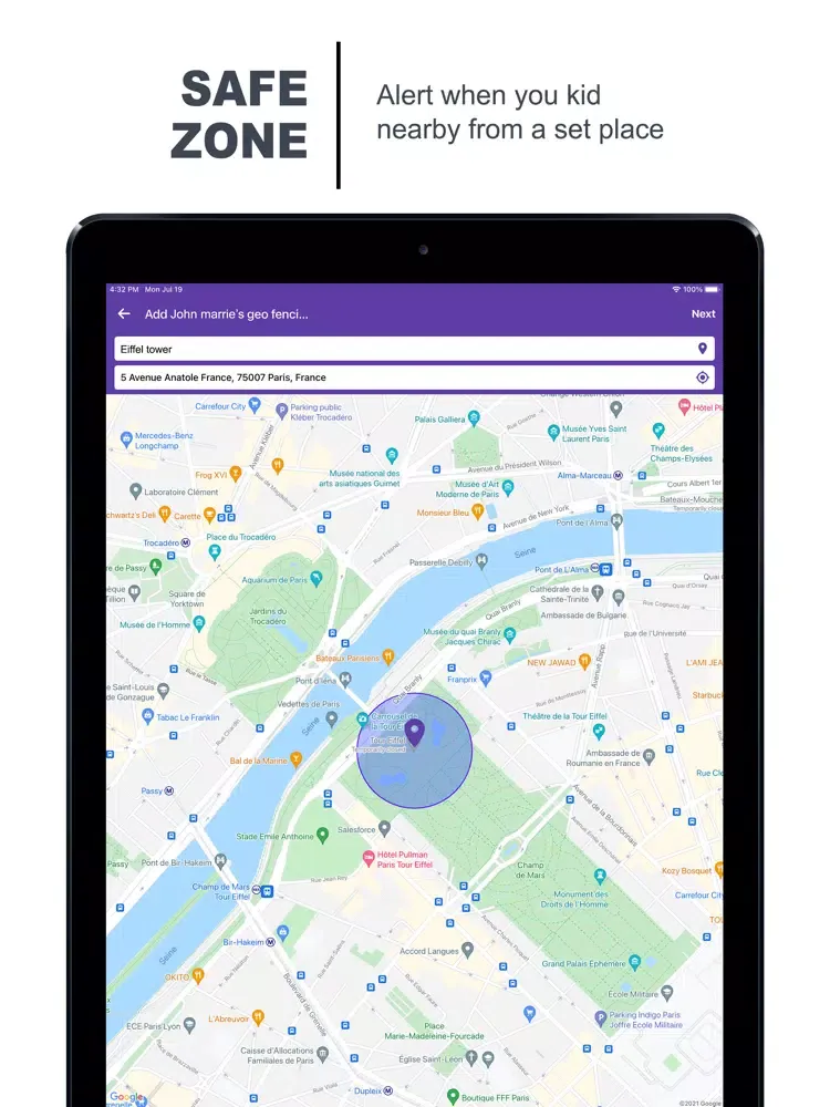 Tangkapan layar Family Locator - Child Tracker iPad 