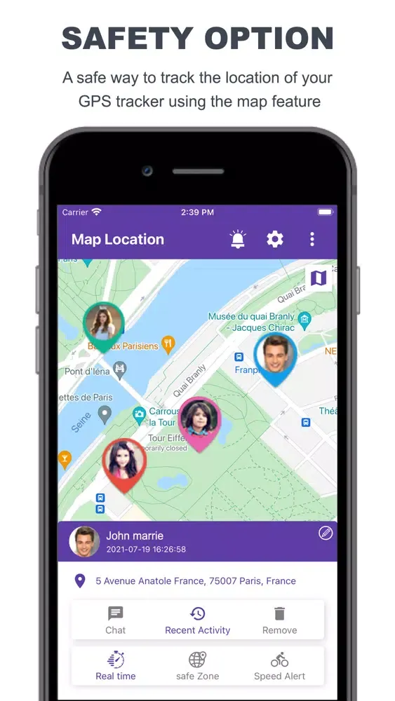Tangkapan layar Family Locator - Child Tracker