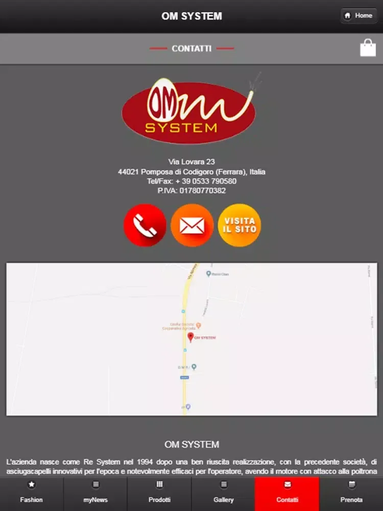 OM System Professional iPad  سکرین شاٹس