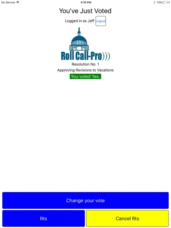 تصاویر RollCall Systems Member App iPad 