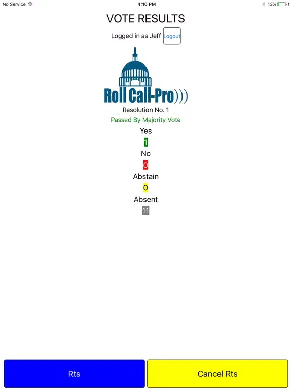 تصاویر RollCall Systems Member App iPad 