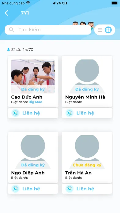 Ảnh chụp màn hình của SchoolOnline Attendance