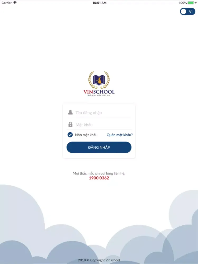 Vinschool Parent iPad  Screenshots