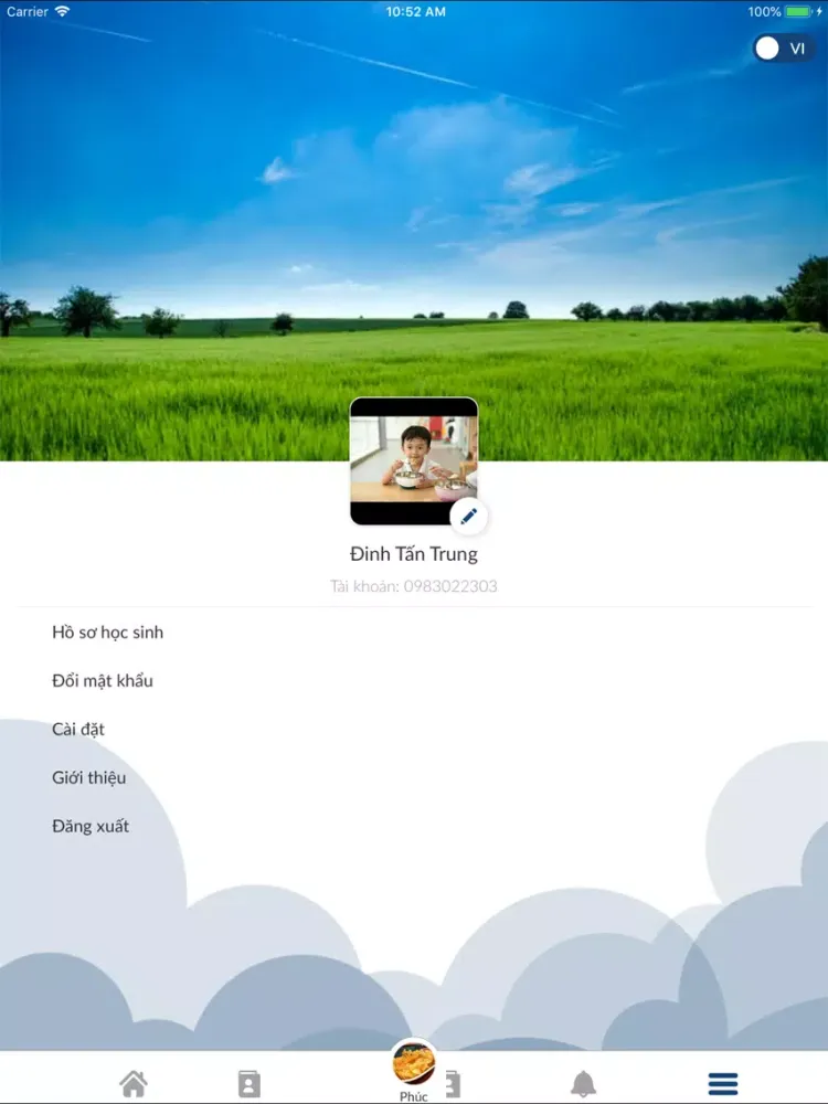 Vinschool Parent iPad  Screenshots