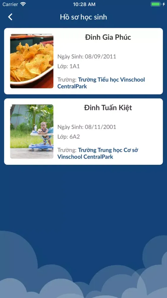 Vinschool Parent Screenshots