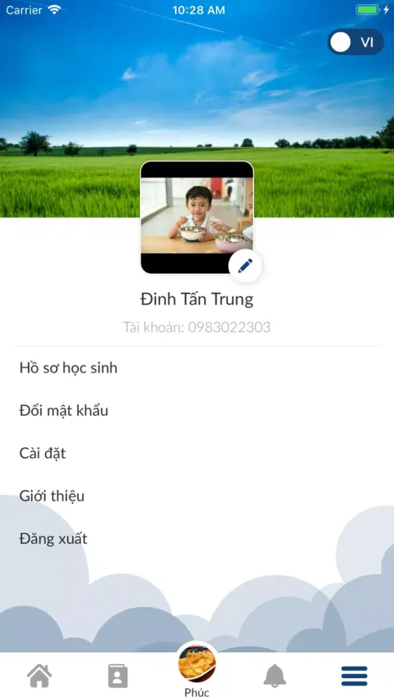 Vinschool Parent Screenshots