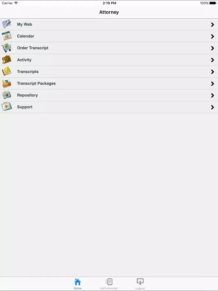 ภาพหน้าจอของ PRWeb Mobile iPad 