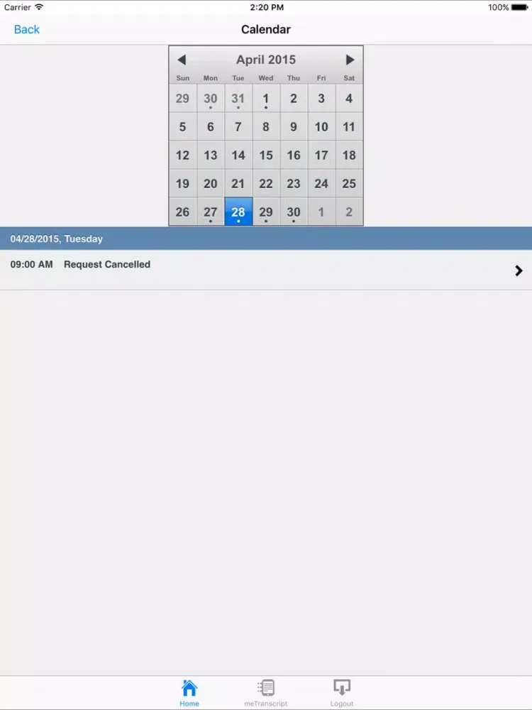 ภาพหน้าจอของ PRWeb Mobile iPad 