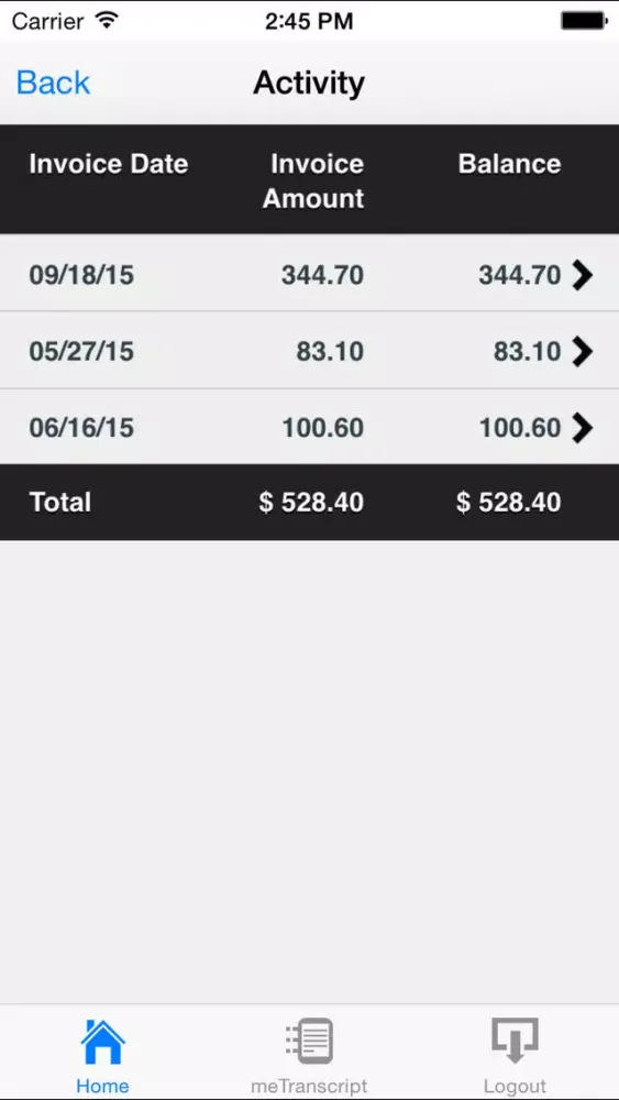 ภาพหน้าจอของ PRWeb Mobile