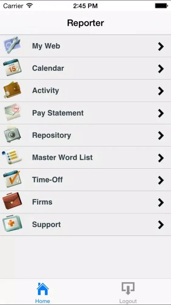 ภาพหน้าจอของ PRWeb Mobile