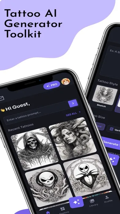 Capturas de pantalla de AI Tattoo Generator Toolkit