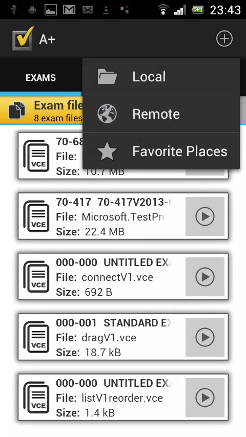 A+ VCEscreenshot dell'app1