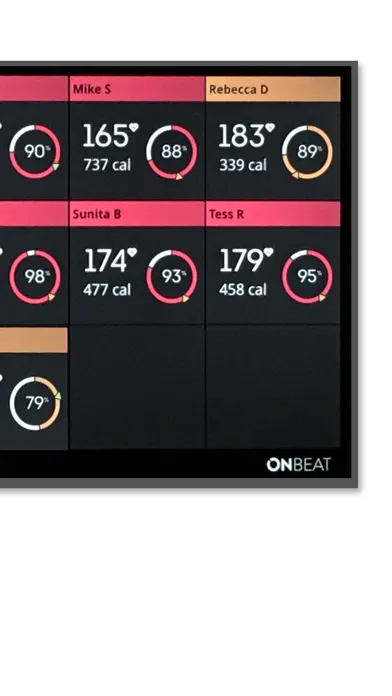 OnBeat - group heart rate app Screenshots