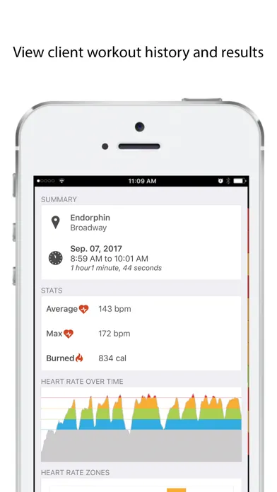 OnBeat - group heart rate app Screenshots