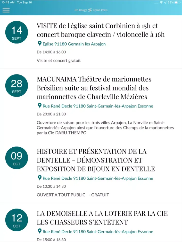 Zrzuty ekranu On Bouge Grand Paris iPad 