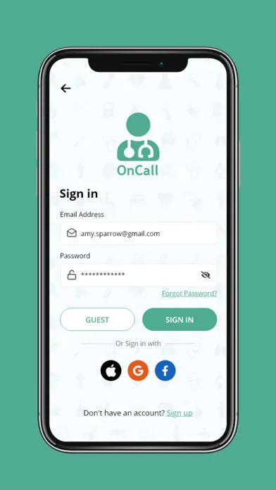 Captures d'écran de OnCall Health