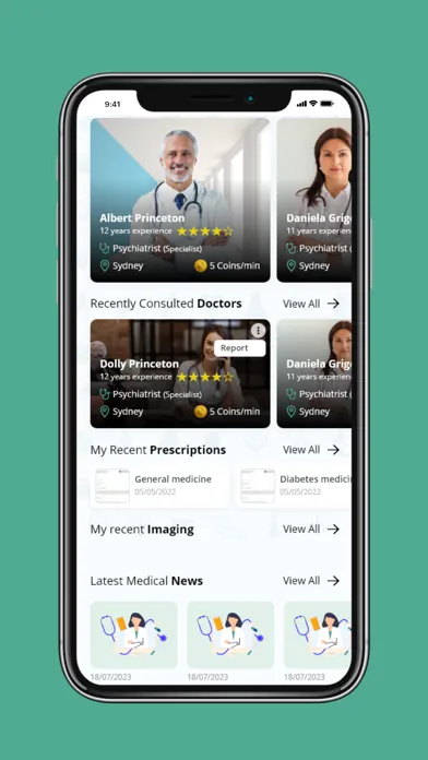 Captures d'écran de OnCall Health