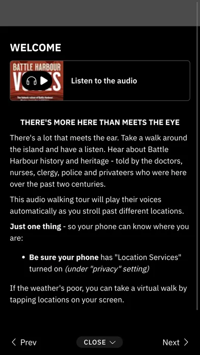 Battle Harbour Voices Screenshots
