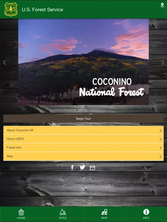 Capturas de pantalla de Coconino National Forest iPad 