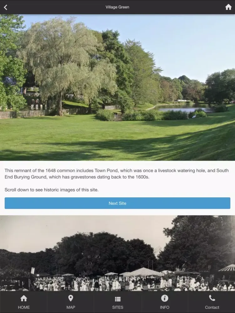 Ảnh chụp màn hình của East Hampton Historical Society iPad 