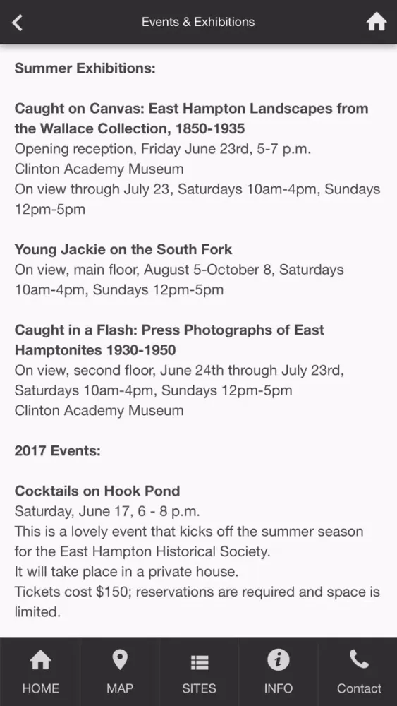 Ảnh chụp màn hình của East Hampton Historical Society