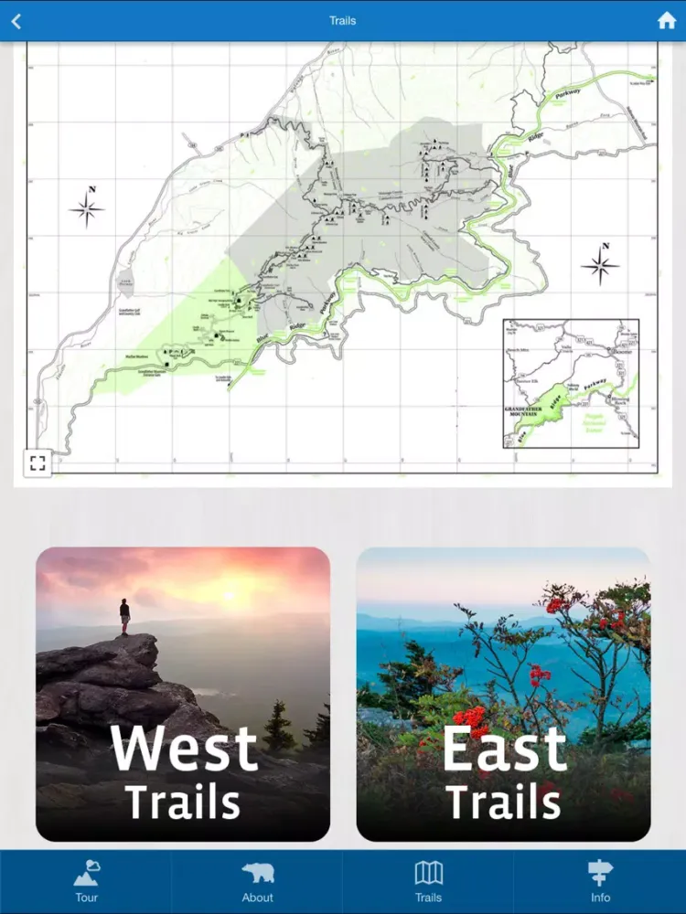 Capturas de pantalla de Grandfather Mountain iPad 