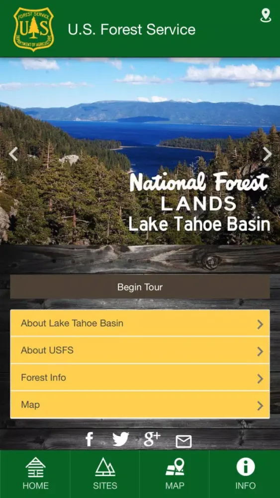 Скриншоты Lake Tahoe Basin Management Unit