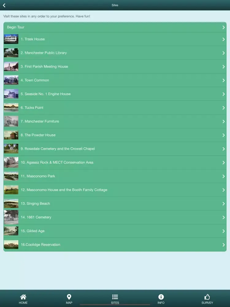 Tour of Manchester-by-the-Sea iPad  سکرین شاٹس