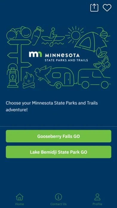 Ảnh chụp màn hình của MN State Parks and Trails GO