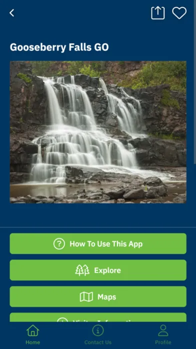 Ảnh chụp màn hình của MN State Parks and Trails GO